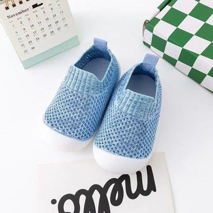 Chaussures bébé premier pas coloris bleu