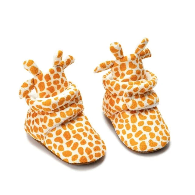 chaussons bébé animaux girafe
