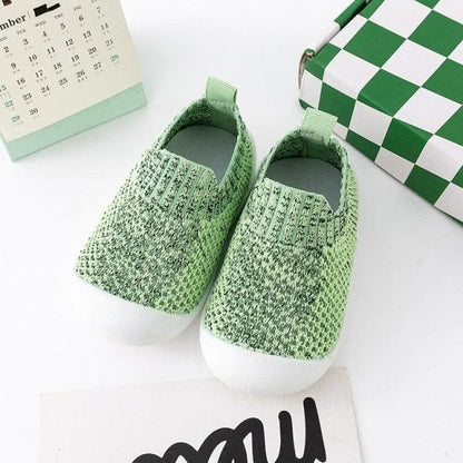 Chaussures bébé premier pas de coloris vert