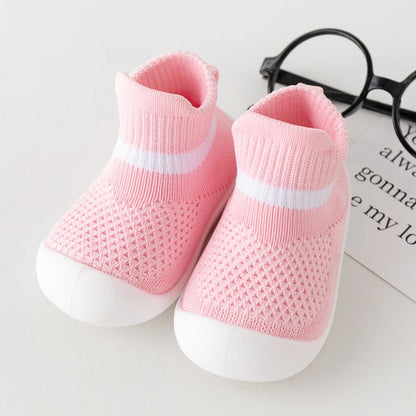 Premières chaussures bébé fille coloris rose