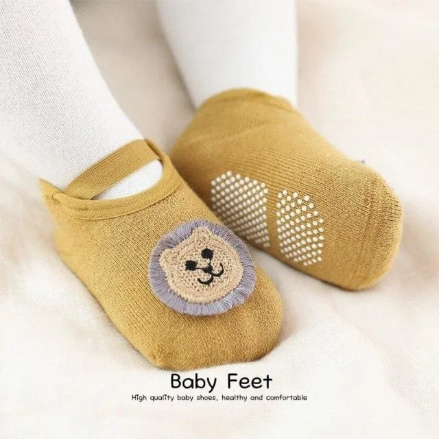 chaussettes antidérapantes bébé premiers pas