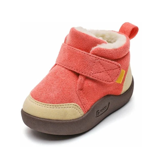 Chaussures de marche bébé coloris rouge