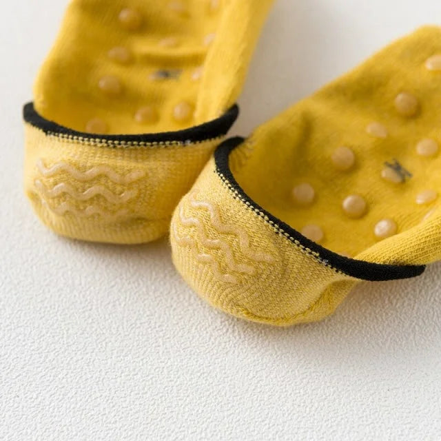 Socquettes Bébé Antidérapantes mi-saison en coton