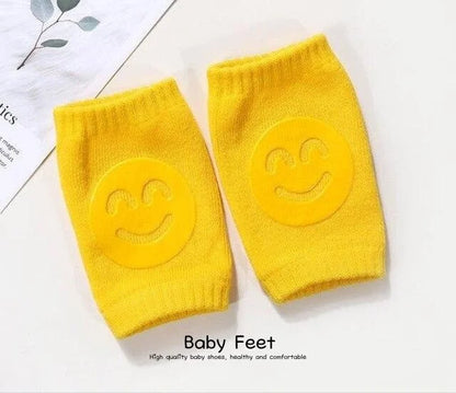 Genouillères Bébés Antidérapantes en Coton coloris jaune