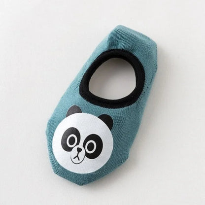Chaussettes Bébés Antidérapantes motifs panda coloris bleu