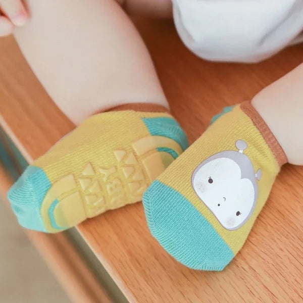 Non-slip cotton baby socks