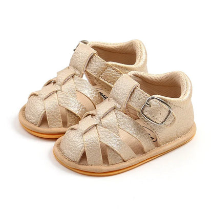 Sandales pour bébés en cuir souple