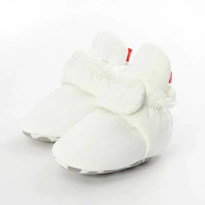 Chaussons bébé blanc antidérapant